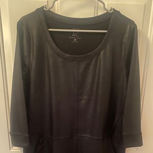 Faux Leather Dress